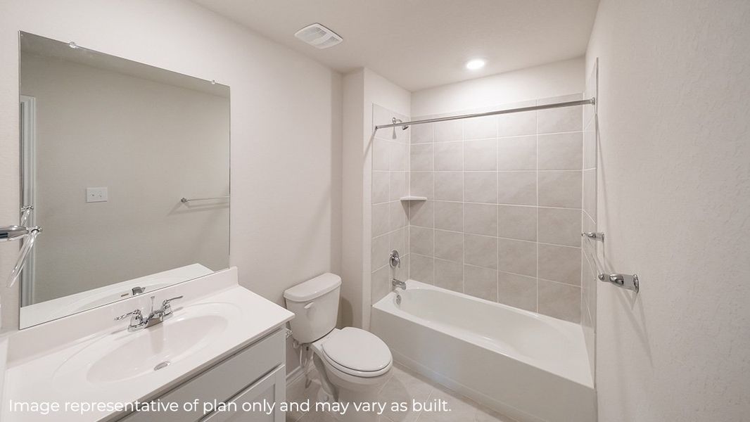 Furnished interior view inside a new home in Brookstone Creek, San Antonio (Image 6).