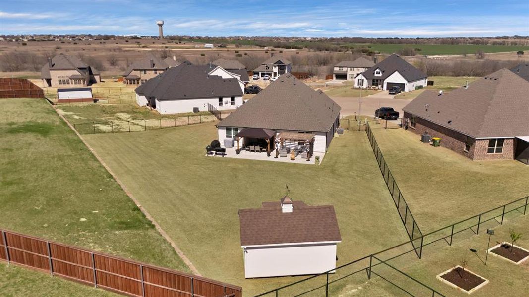 Aerial view of residential area Aerial view of residential area