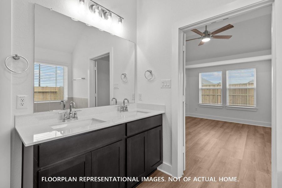 Furnished interior view inside a new home in Indian Springs, Crosby (Image 9).