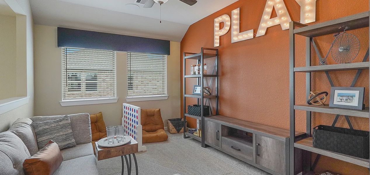 Representative furnished interior of a home built from the San Francisco by Chesmar Homes in Jordan Ranch 40's, Fulshear (Image 8).