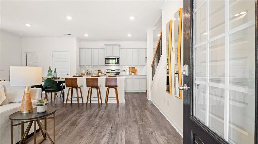 Furnished interior view inside a new home in Independence Villas and Townhomes, Loganville (Image 12). Furnished interior view inside a new home in Independence Villas and Townhomes, Loganville (Image 12).