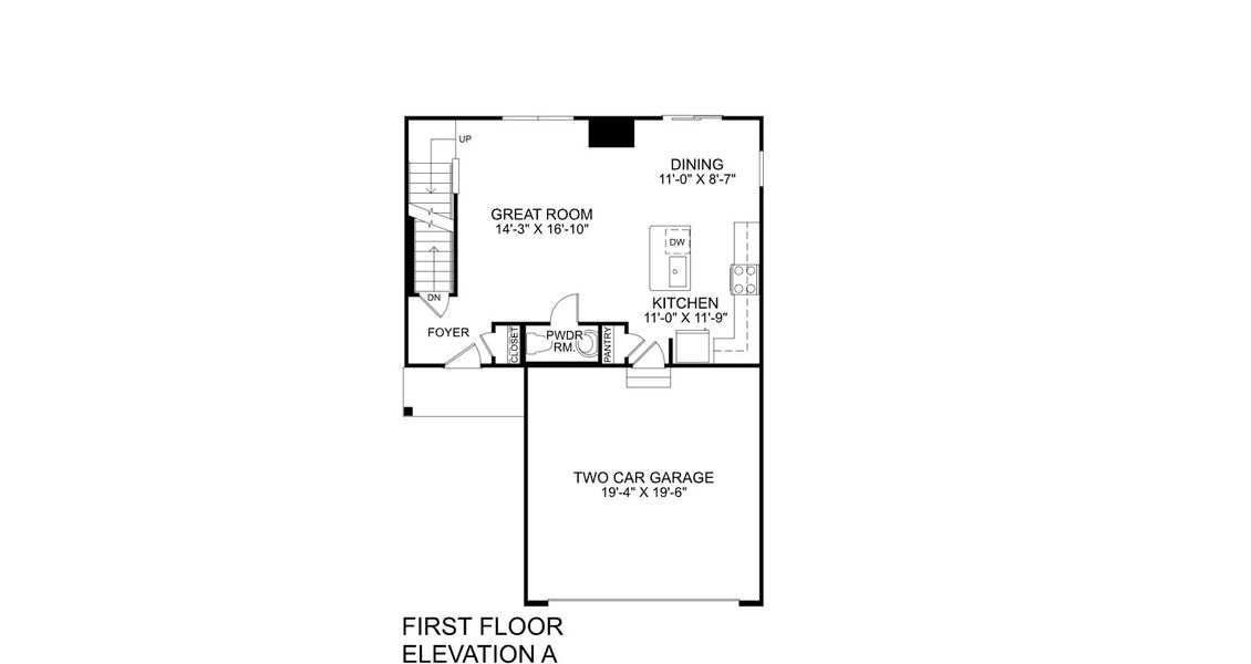 2D floor plan layout of this home in Aspen Meadows, Hampton, GA (Image 4).