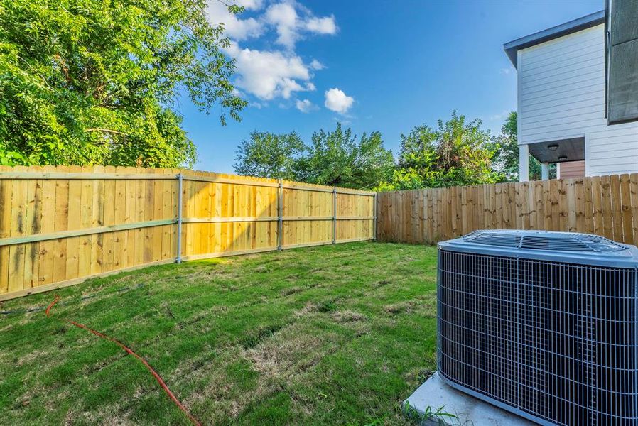 Exterior details and patio area of a home in , Dallas (Image 3). Exterior details and patio area of a home in , Dallas (Image 3).