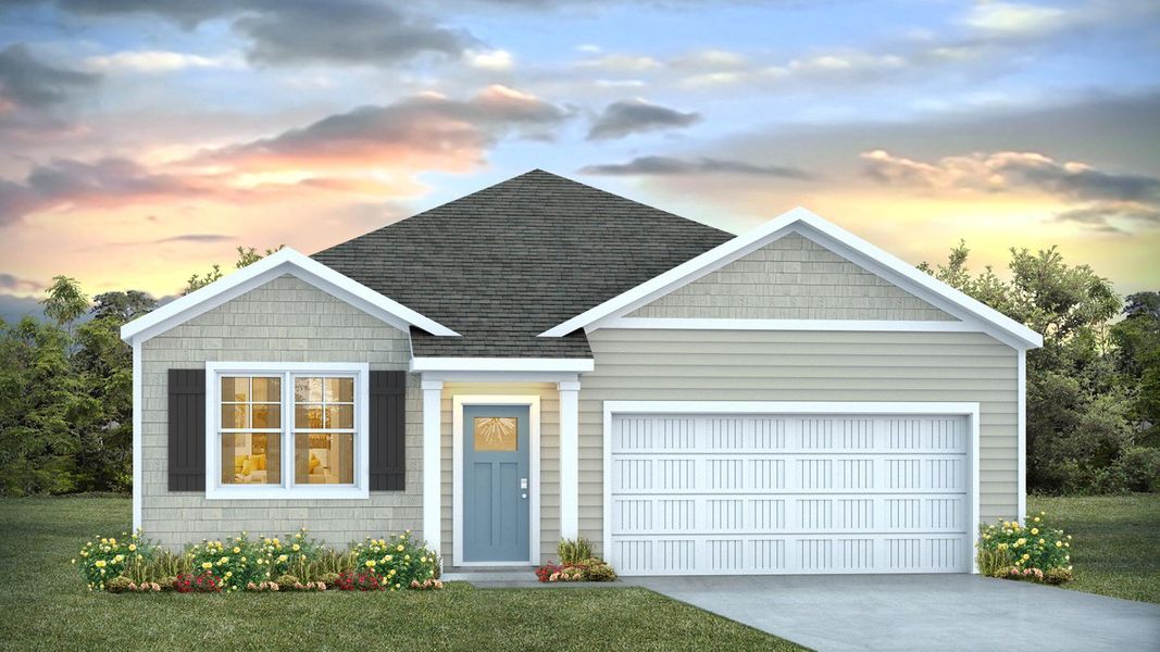 Representative exterior photo of a completed home built from the ARIA by D.R. Horton in Vineyard Trail, Jacksonville, NC (Image 2). Representative exterior photo of a completed home built from the ARIA by D.R. Horton in Vineyard Trail, Jacksonville, NC (Image 2).