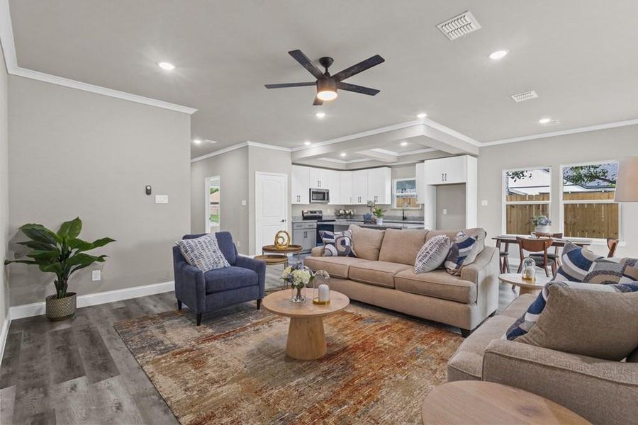 Furnished interior view inside a new home in , Kaufman (Image 6).