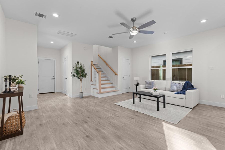 Furnished interior view inside a new home in , Houston (Image 17). Furnished interior view inside a new home in , Houston (Image 17).