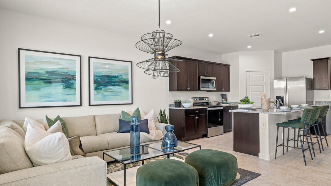 Furnished interior view inside a new home in Magma Ranch Vistas, Florence (Image 12).