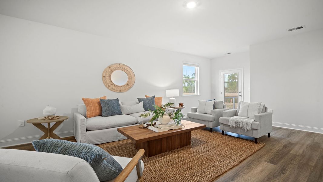 Representative furnished interior of a home built from the Hemingway-Exp by D.R. Horton in The Lakes at North Glynn, Brunswick (Image 14).