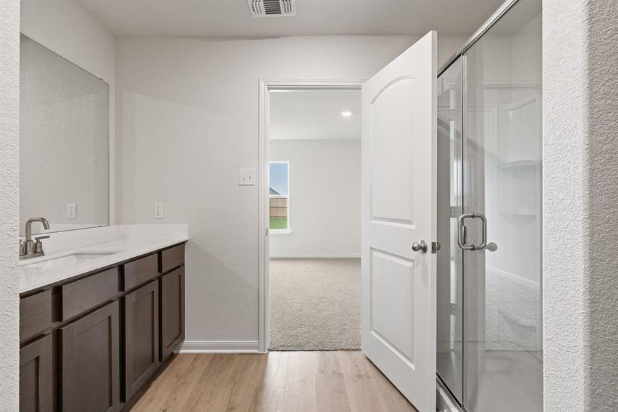 Furnished interior view inside a new home in Retreat at Fossil Creek, Fort Worth (Image 6). Furnished interior view inside a new home in Retreat at Fossil Creek, Fort Worth (Image 6).