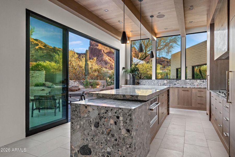 Kitchen w-Camelback views