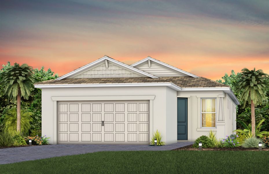 Representative exterior photo of a completed home built from the Contour by Pulte Homes in SeaFlower, Bradenton, FL (Image 18). Representative exterior photo of a completed home built from the Contour by Pulte Homes in SeaFlower, Bradenton, FL (Image 18).
