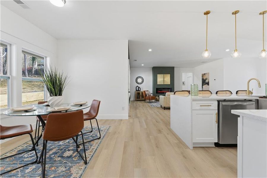 Furnished interior view inside a new home in , Cartersville (Image 31).