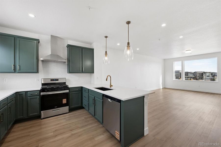 Furnished interior view inside a new home in , Denver (Image 7).