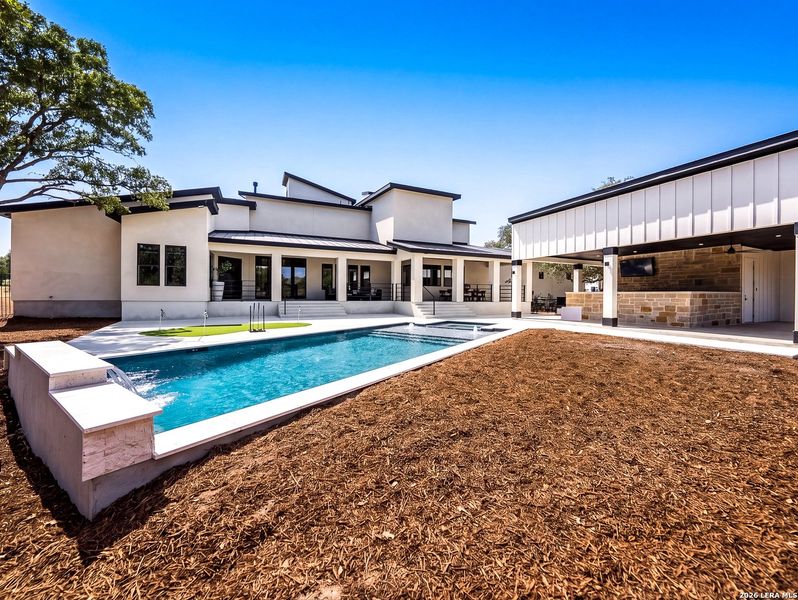 Exterior details and patio area of a home in , Boerne (Image 28).