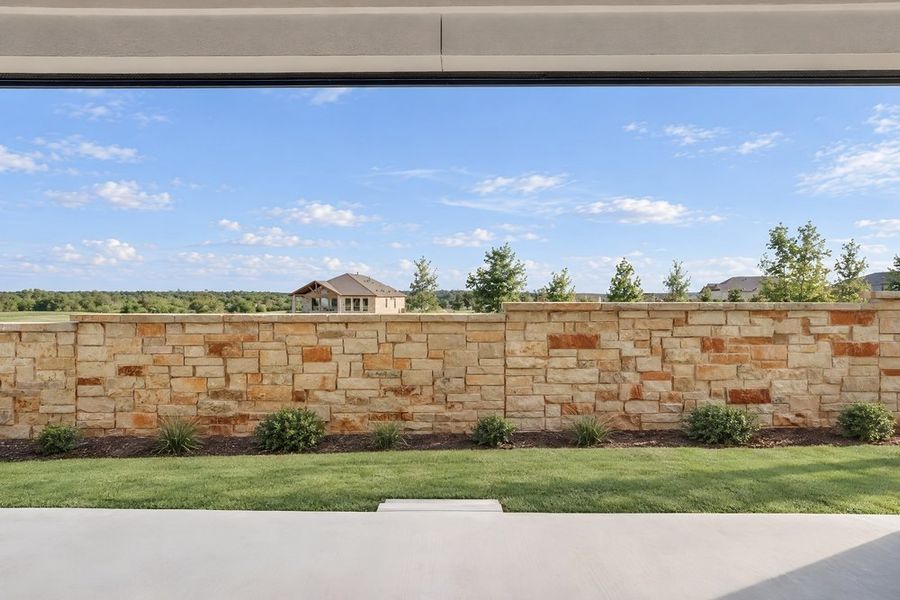 Exterior details and patio area of a home in Silverleaf, Cedar Creek (Image 4). Exterior details and patio area of a home in Silverleaf, Cedar Creek (Image 4).