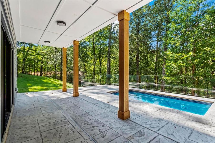 Exterior details and patio area of a home in , Marietta (Image 36).