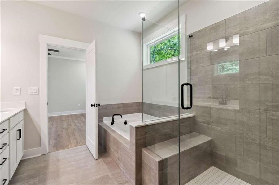 Furnished interior view inside a new home in The Paddocks at Doc Hughes, Buford (Image 12). Furnished interior view inside a new home in The Paddocks at Doc Hughes, Buford (Image 12).