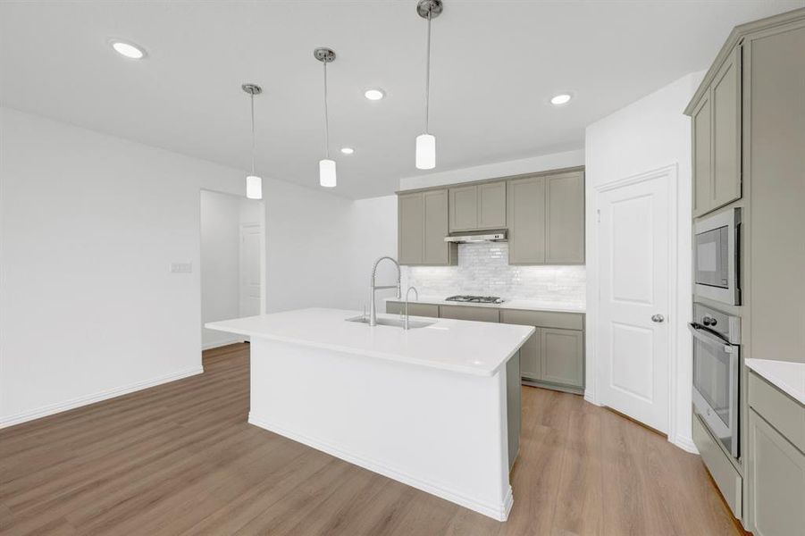 Furnished interior view inside a new home in Lily Creek at Sutton Fields, Aubrey (Image 17).