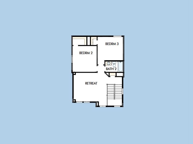 2D floor plan layout for the The Kingspark by David Weekley Homes in Two Step Farm 35', Montgomery, TX (Image 3). 2D floor plan layout for the The Kingspark by David Weekley Homes in Two Step Farm 35', Montgomery, TX (Image 3).