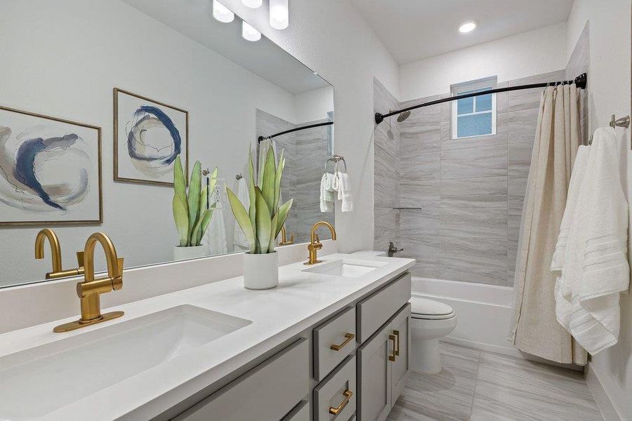 Furnished interior view inside a new home in Sweetwater, Austin (Image 12).