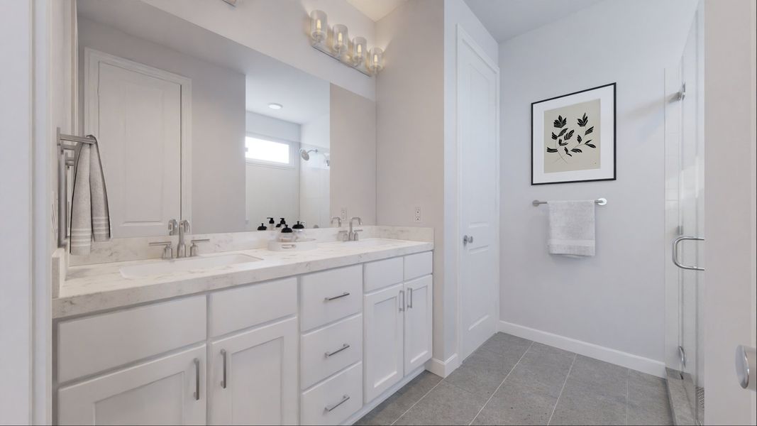 Representative furnished interior of a home built from the Aria Grace by New Home Co. in The Duets Collection at Novel, Austin (Image 15). Representative furnished interior of a home built from the Aria Grace by New Home Co. in The Duets Collection at Novel, Austin (Image 15).