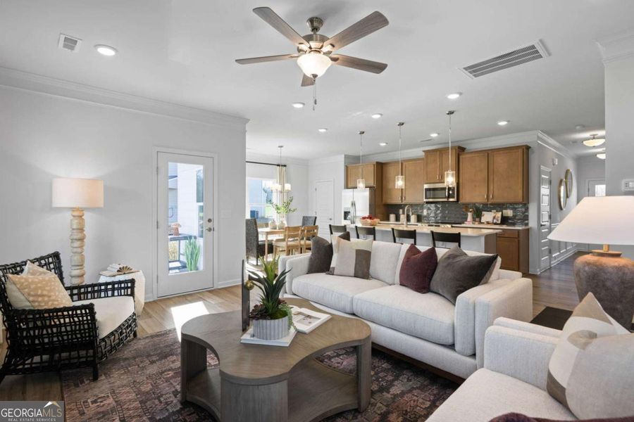 Furnished interior view inside a new home in Stonebridge North, Macon (Image 20).