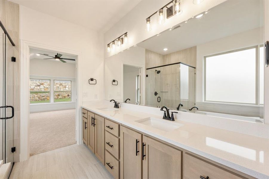 Furnished interior view inside a new home in Painted Tree Woodland District 50, McKinney (Image 7). Furnished interior view inside a new home in Painted Tree Woodland District 50, McKinney (Image 7).