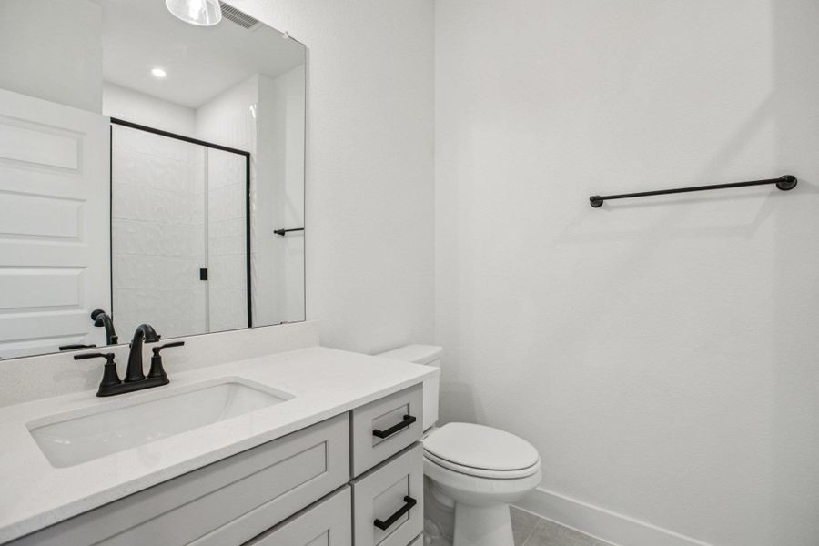 Furnished interior view inside a new home in Koenig Townhomes, Austin (Image 13).
