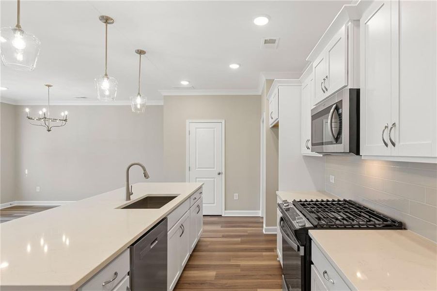 Furnished interior view inside a new home in River Walk Place, Lawrenceville (Image 7).