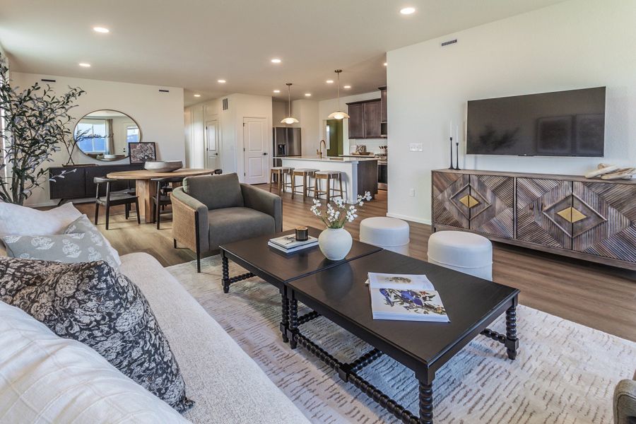 Representative furnished interior of a home built from the Armstrong by Hartford Homes in Bloom, Fort Collins (Image 30).