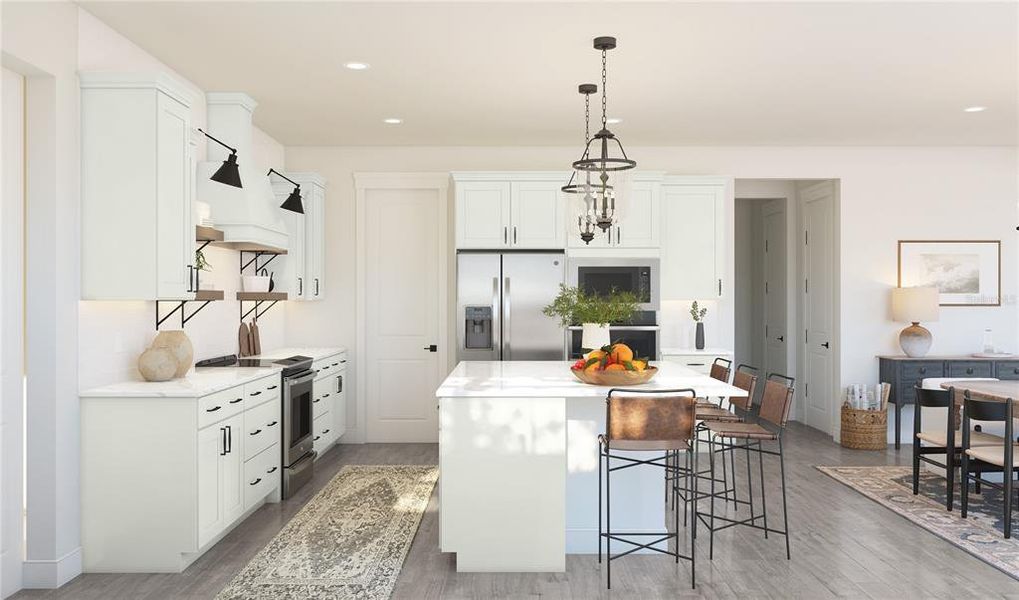 Furnished interior view inside a new home in Eden Preserve, Altamonte Springs (Image 14).