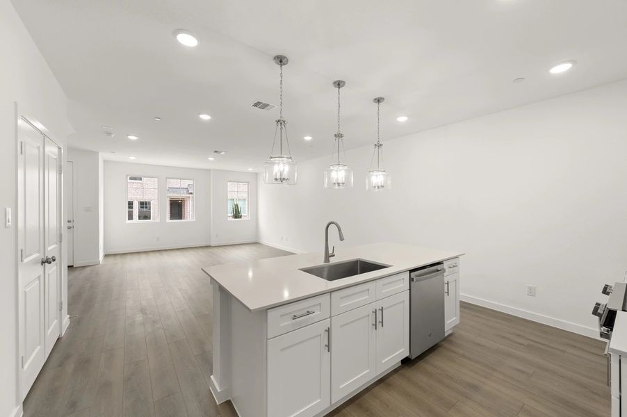 Open Kitchen-Living-Dining Room Representative Photo