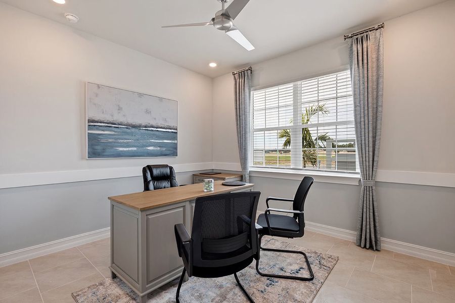 Representative furnished interior of a home built from the Delray by D.R. Horton in Coral Bay - Express & Tradition, North Fort Myers (Image 14).