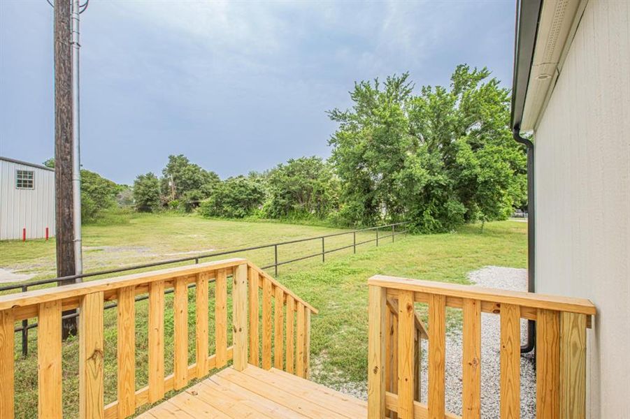 Exterior details and patio area of a home in , Azle (Image 24). Exterior details and patio area of a home in , Azle (Image 24).