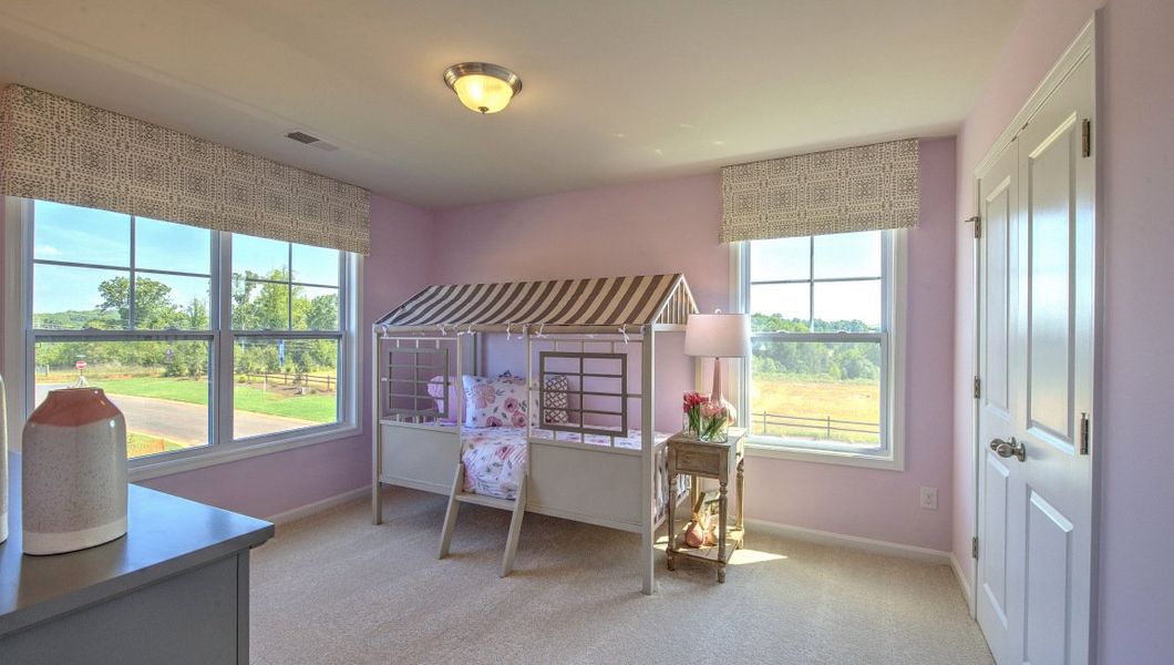 Furnished interior view inside a new home in Reserve at Tap Root Farms, Fletcher (Image 49).