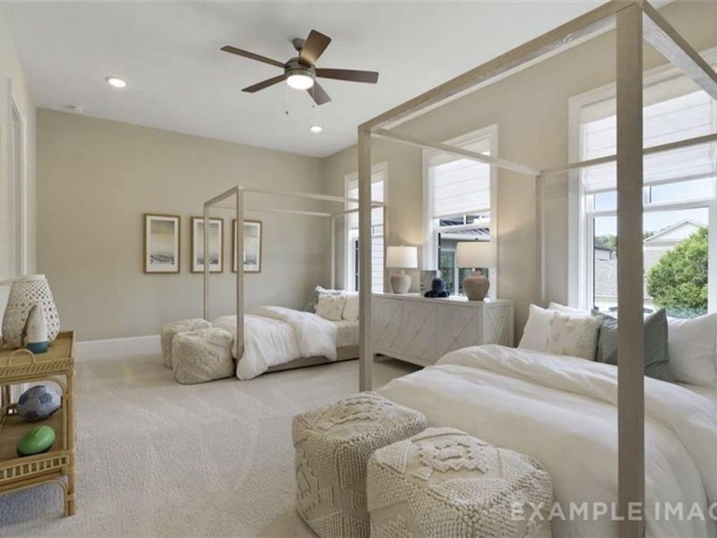 Furnished interior view inside a new home in The Village at Towne Lake, Woodstock (Image 29).