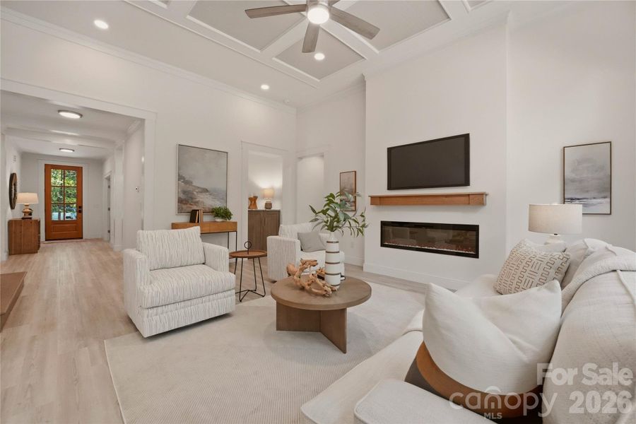 Furnished interior view inside a new home in , Monroe (Image 28).