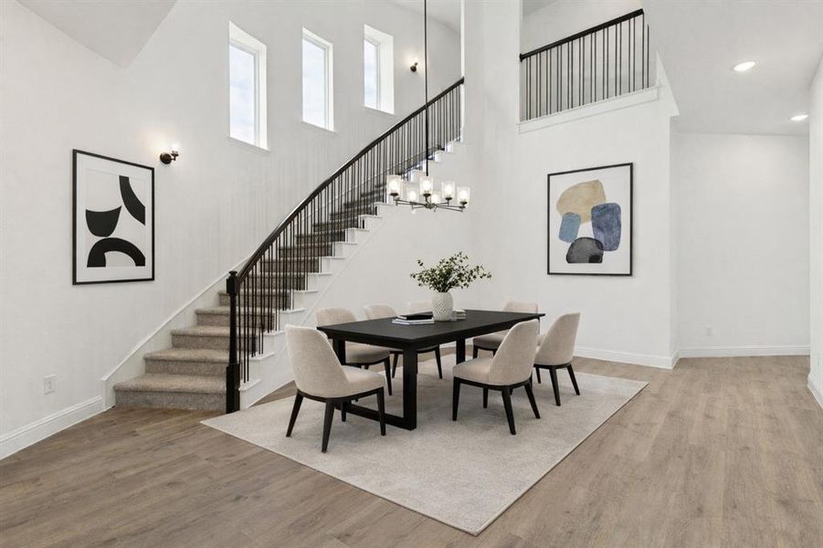 Furnished interior view inside a new home in Timberbrook, Justin (Image 16).