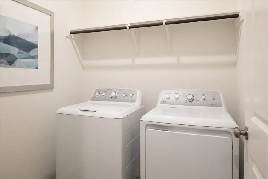 Laundry room with washing machine and dryer Laundry room with washing machine and dryer