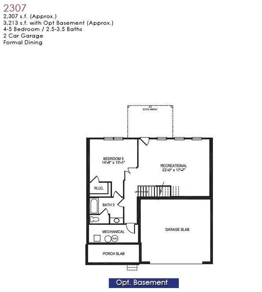 2D floor plan layout of this home in Magnolia Villas, Cornelia, GA (Image 6).