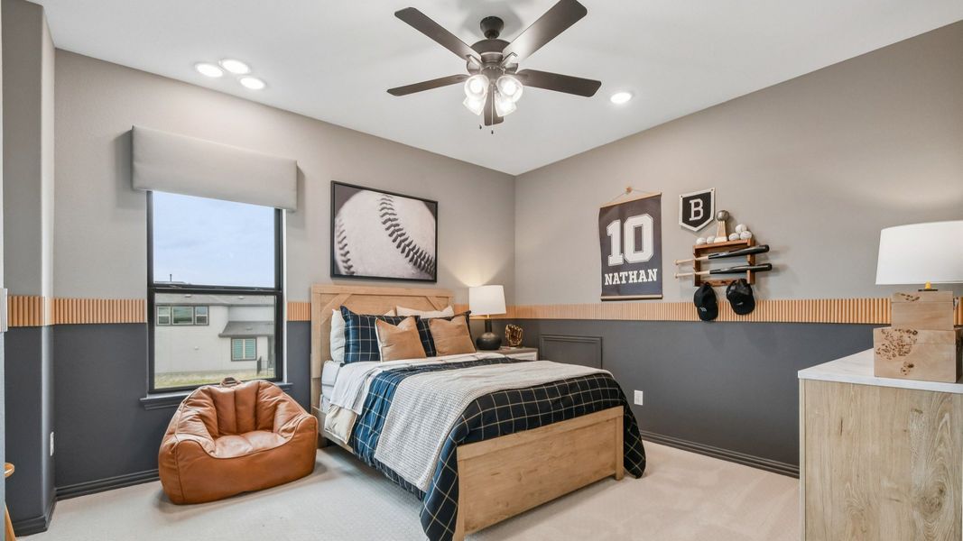 Representative furnished interior of a home built from the Elm by DRB Homes in Oaks at San Gabriel, Georgetown (Image 15).