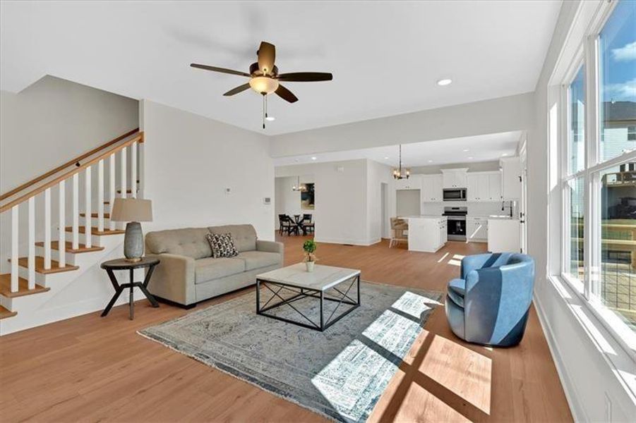 Furnished interior view inside a new home in , Dallas (Image 7).