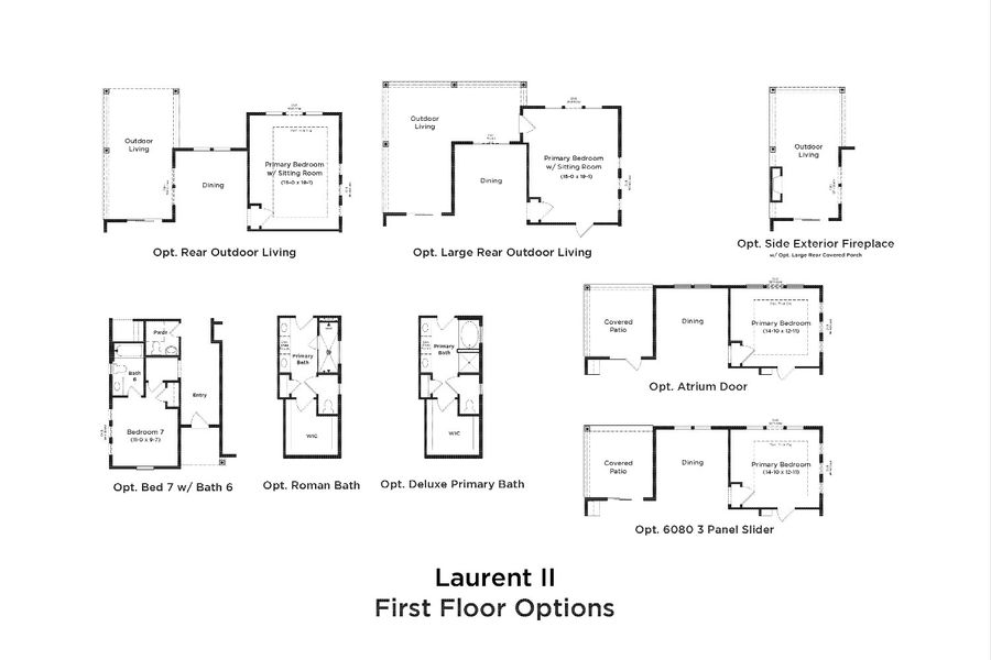 2D floor plan layout for the Laurent II by DRB Homes in Shelton Square, Murfreesboro, TN (Image 3).