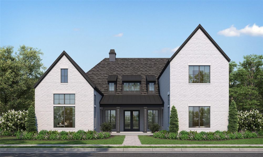 Front exterior of a new home in , Richmond, TX, highlighting curb appeal (Image 1). Front exterior of a new home in , Richmond, TX, highlighting curb appeal (Image 1).