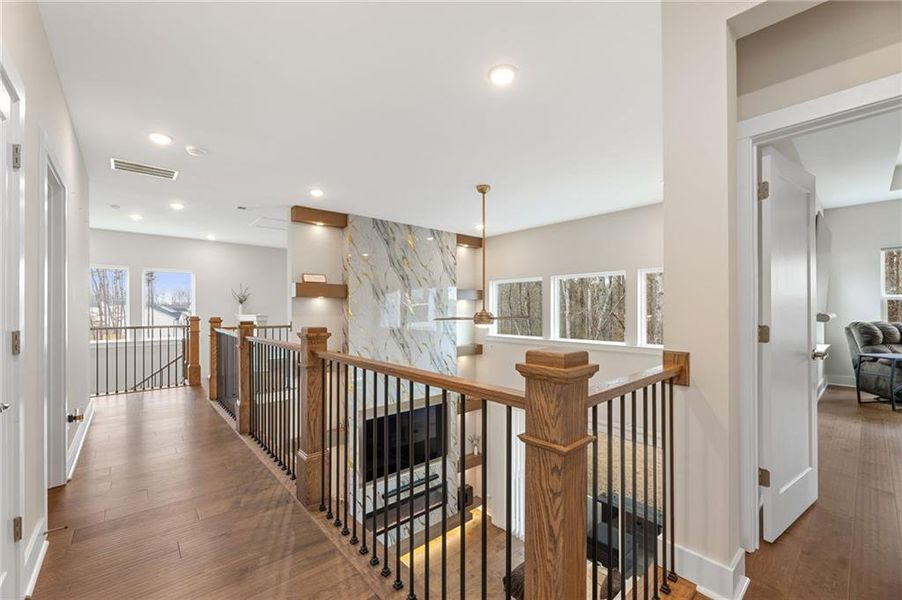 Furnished interior view inside a new home in Settingdown Farms, Cumming (Image 34).
