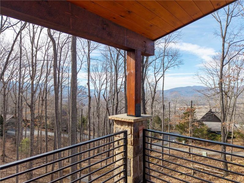 Exterior details and patio area of a home in , Young Harris (Image 26).