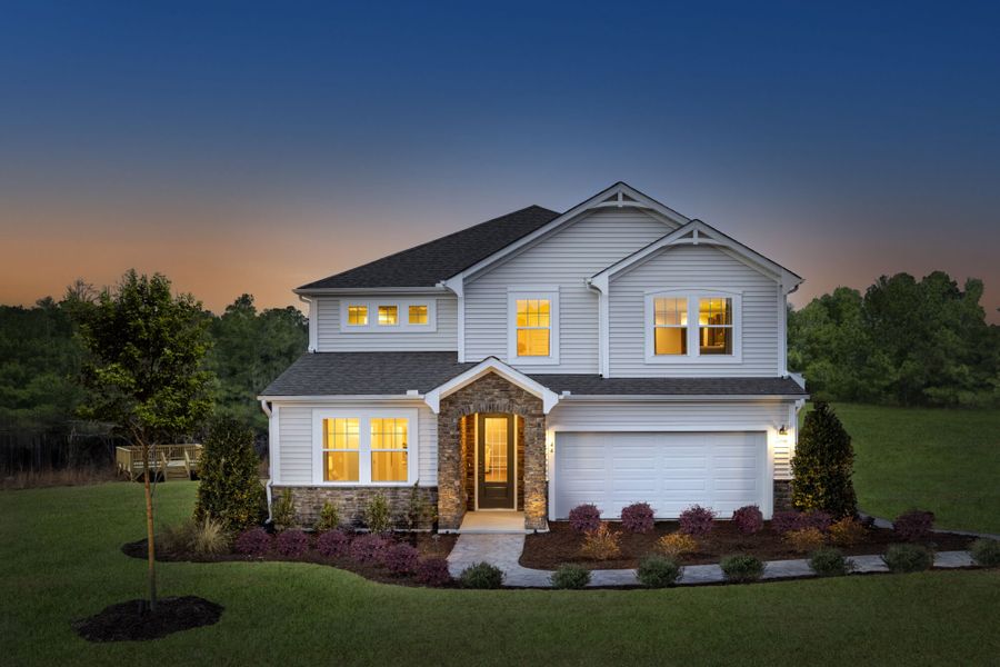 Representative exterior photo of a completed home built from the Sequoia by Mattamy Homes in Seagrass Landing, Lillington, NC (Image 20). Representative exterior photo of a completed home built from the Sequoia by Mattamy Homes in Seagrass Landing, Lillington, NC (Image 20).