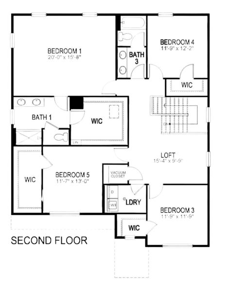2D floor plan layout of this home in Hansen Farm, Fort Collins, CO (Image 4).