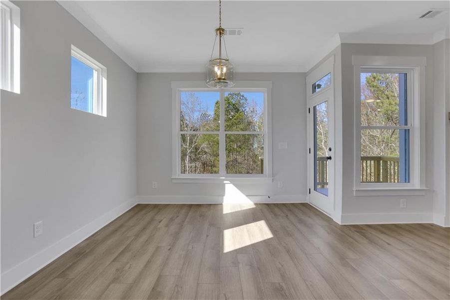 Spacious, unfurnished interior of a new home in Cambridge, Flowery Branch (Image 43).