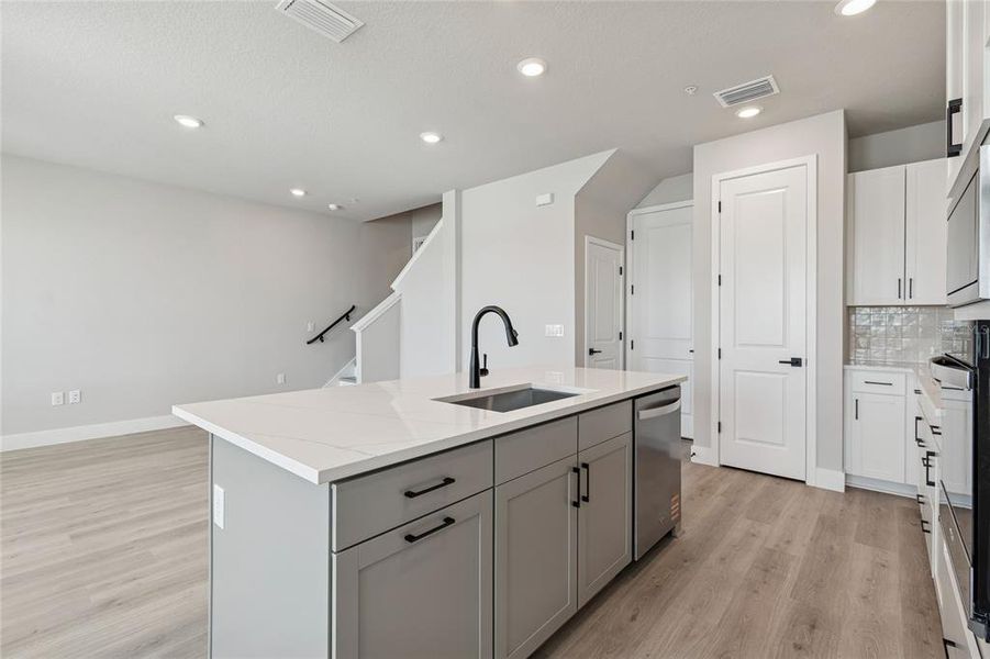 Furnished interior view inside a new home in Emerald Landing at Waterside at Lakewood Ranch – Towns, Sarasota (Image 6).